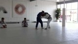 Rhonda Rousey rolling with BJ Penn (Judo vs BJJ)
