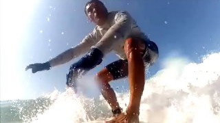 Rickson Gracie Surfing