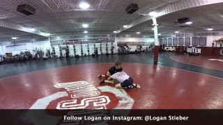 AJ Agazarm Wrestling with 4x NCAA Champ, Logan Stieber