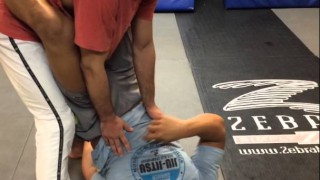 Mahamed Aly – Sweep  to Armbar to Toe hold to Knee bar