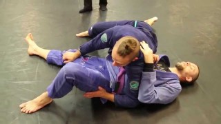 Passing the butterfly guard with over under