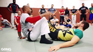 Double leg to Straight ankle lock