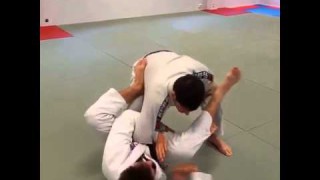 Kimura variation from open guard