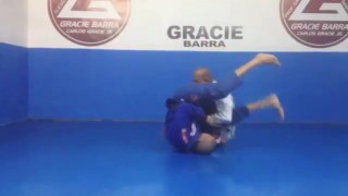 Omoplata variation to Sweep into Mount