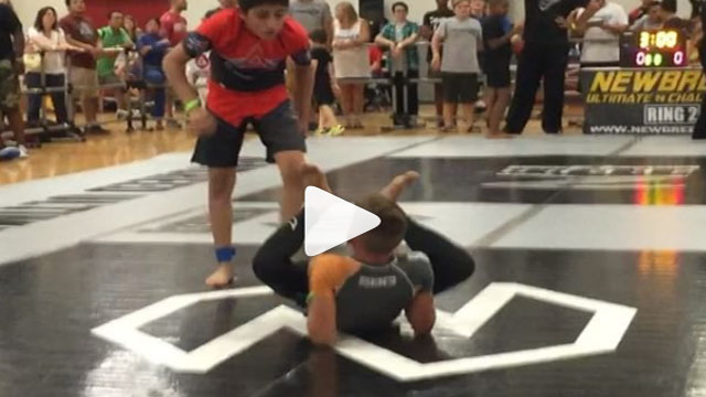Cool Flying Triangle in a Kids Competition Match