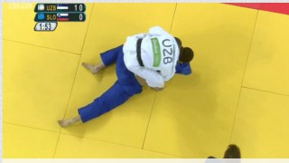 Bow and Arrow Submission for 66 kg Bronze Medal Match