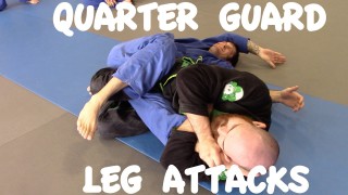 2 QUARTER GUARD ATTACKS: Knee Bar, Ankle Lock & Pass- Charles Haymon