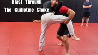 Blast Through The Guillotine Choke With A Double Leg Takedown – Nick Albin