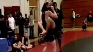 BJJ Girl vs Male Wrestler