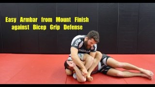 Easy Armbar from Mount against Bicep Grip Defense – Nick Albin