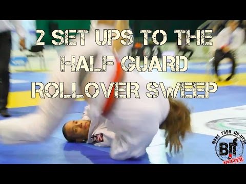 2 Set Ups to Half Guard Rollover Sweep – Gile Huni