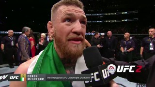 Conor McGregor Goes Crazy In Post-Victory Celebration