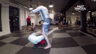 Crazy inverting speed drilling featuring BJJ prodigy Bruno Amaddeo