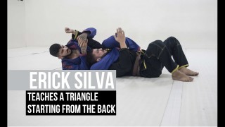 Erick Silva teaches a triangle starting from the back