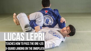 Lucas Lepri teaches how to pass the one leg X guard landing on the omoplata