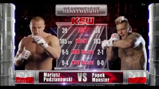 Mariusz Pudzianowski TKO’s Popek Monster at KSW 37
