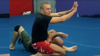 Georges St-Pierre Teaches An Armbar from the top position.