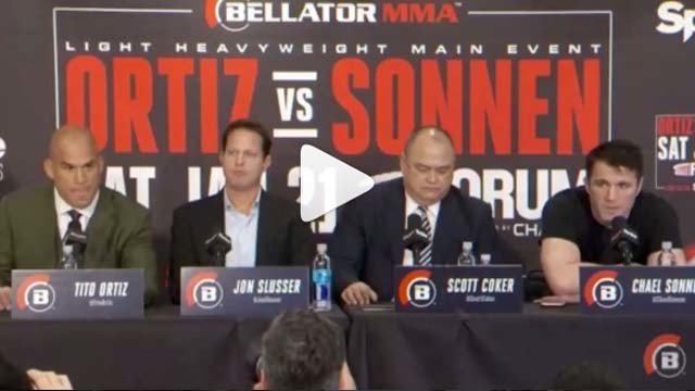 Chael Sonnen With a Ruthless Slam On Tito Ortiz At Press Conference Ahead Of Fight