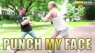 Regular People Try To Punch Pro Boxer in the Face