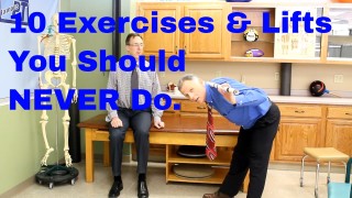 10 Exercises & Lifts You Should NEVER do. Harmful. Dangerous.
