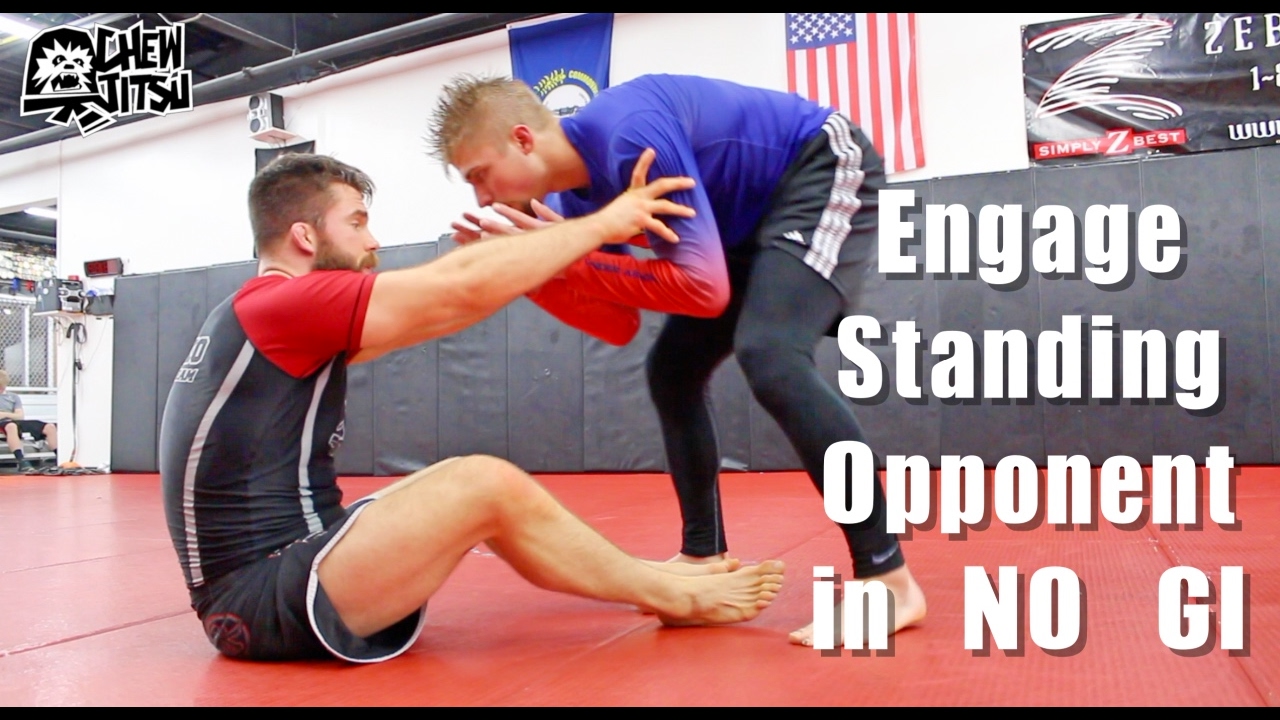 Engage Standing Opponent In No Gi BJJ ( Sweep / Leglock Entry )