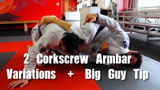 Using the Omaplata for BJJ Armbar (2 Corkscrew Variations)