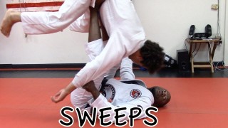 3 OPEN GUARD SWEEPS: Balloon Sweep and Helicopter Armbar with Professor Mackens Semerzier