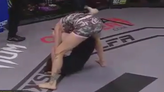 Triangle armbar out of nowhere by Itzel Esquivel