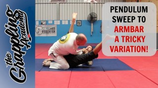 A PENDULUM SWEEP To Arm Bar – A Tricky Variation!
