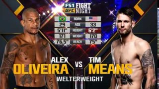 Alex Oliveira vs. Tim Means – UFC Fortaleza Brazil