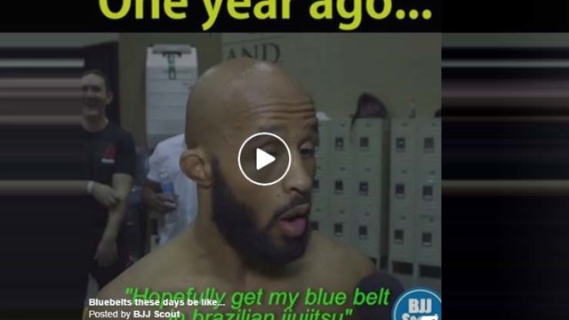 Mighty Mouse Submits BJJ Black Belt , 1 Year After Declaring His Goal Getting a Blue Belt