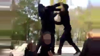 Kid Defends Himself Against Violent Adult On Playground with Martial Arts Training