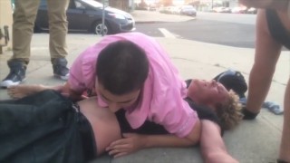 Homeless Guy Grabs BJJ Girl (Aftermath)