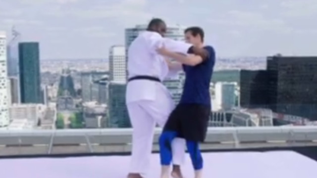 Teddy Riner Gives Andy Murray A Judo Lesson