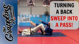 Turning A Back Sweep Into A Pass! – Tom Davey