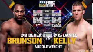 Derek Brunson Pounds Out Kelly Quickly To Prove Dominance