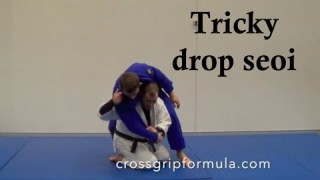 How to do a tricky drop seoi nage using a cross grip