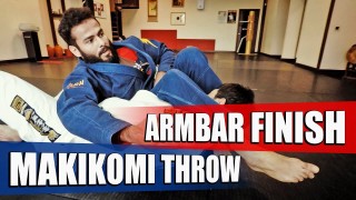 Makikomi judo throw + Armbar from Side Control