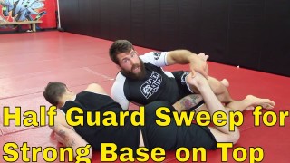 Toe Tuck Half Guard Sweep Variation (Counter Strong Top Position) – Nick Albin