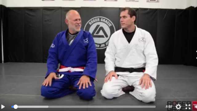 Roger Gracie Goofs Off With Dad Recording Instructionals