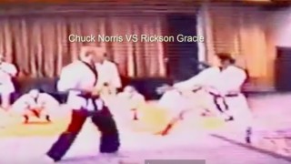 Chuck Norris Spars with Rickson Gracie in 1988
