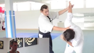 Aikido Instructor Learning from a Pro MMA Fighter