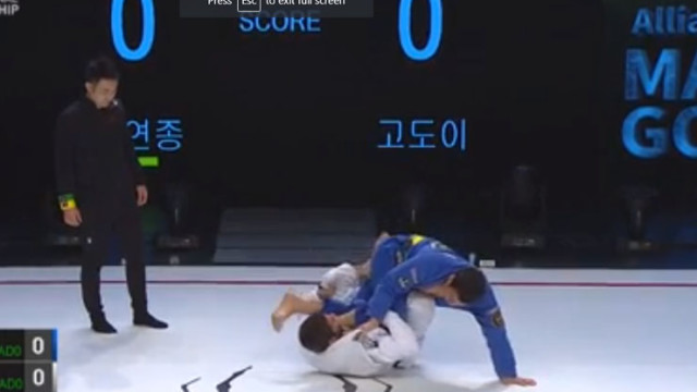 Matheus Godoy hits a dope kneebar from worm guard