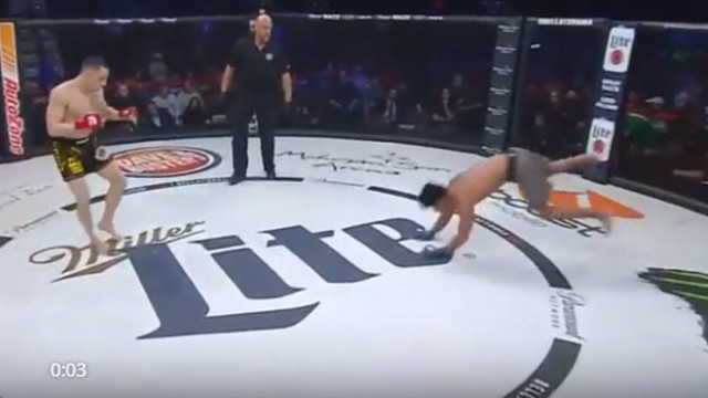 Strangest Start To An MMA Bout: Running In like an Animal