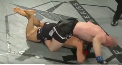 MMA Fighter Submits Opponent Who Back Mounted Him
