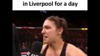 Mackenzie Dern’s accent after being in Liverpool for a day