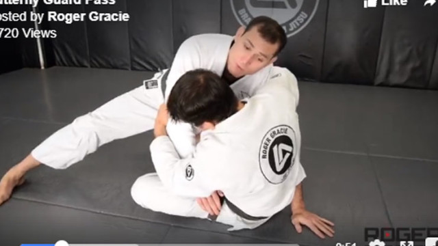 Pass butterfly guard – Roger Gracie
