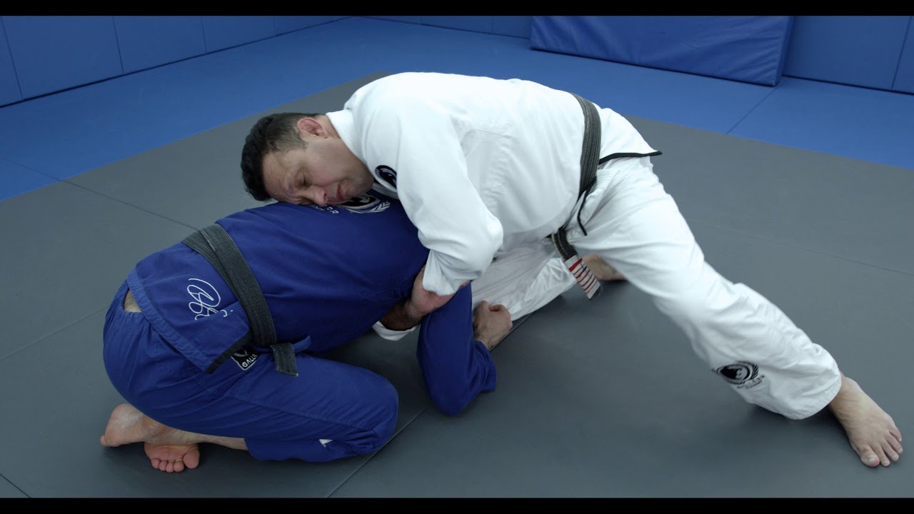 Renzo Gracie demonstrates a sleeve choke from the turtle