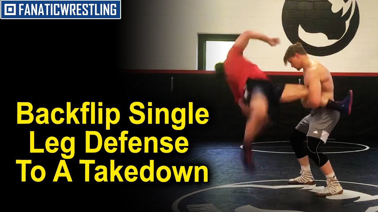 Crazy Backflip Single Leg Defense To A Takedown From All American Dan Vallimont