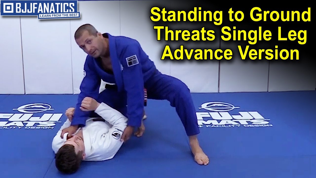Standing to Ground Threats Single Leg Advance Version by Dave Camarillo